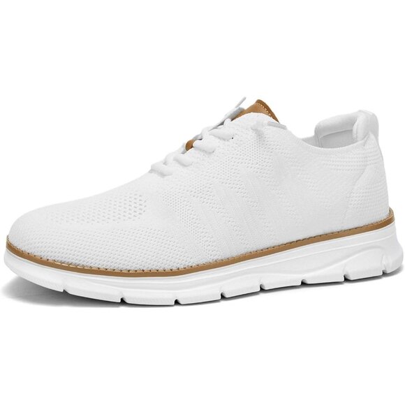 ⚡Men's X1-White Mesh Oxfords Lace-Up Lightweight Casual Walking Driving Sneakers - Picture 3 of 7